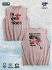 Skull - Patterned Washed Vest US Local Warehouse 3 Colors Cotton Breathable Trendy Top
