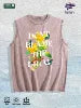 Don't Blame the Drug" Graphic Washed Vest US Warehouse 3 Colors Cotton Tank