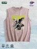 Forlorn Heart Graphic Washed Vest US Warehouse 3 Colors Cotton Tank