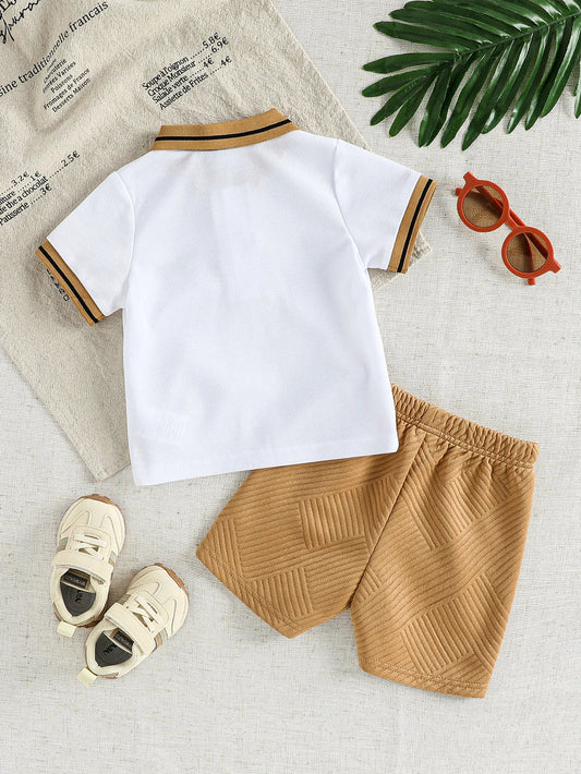 Baby Boy Clothes Set T-shirt+Shorts Summer Clothing Cute Cartoon Baby Boy Outfit Set Infant Toddler Tee Shirt Pants for 1-3Y