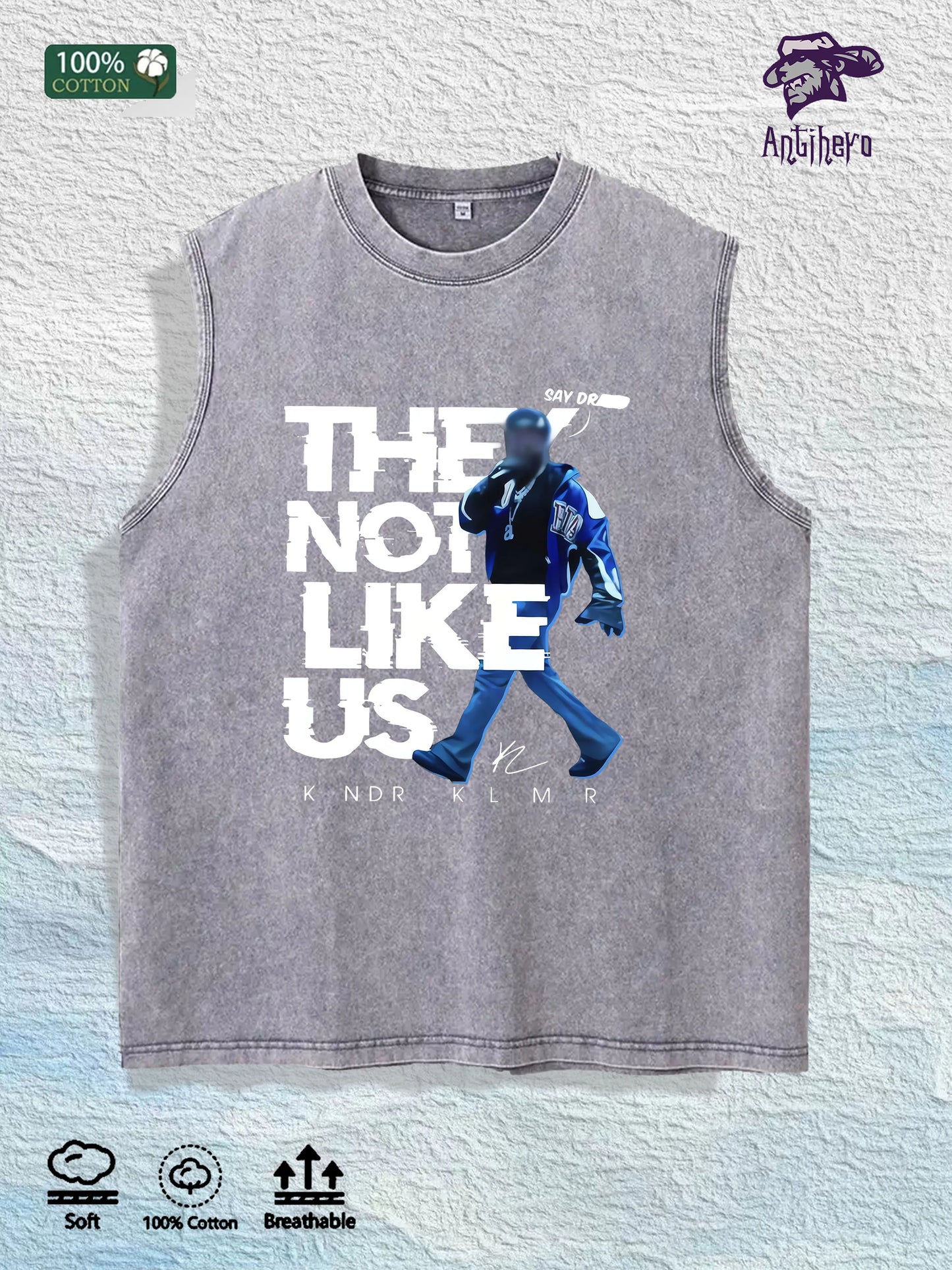 Antihero They Not Like Us Tank Top 100% Cotton US Warehouse 7 Colors