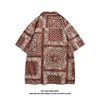 Fashion 2022 Wholesale Shirts for Men Streetstyle Mens Wear Paisley Design Sublimation Shirts