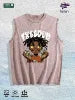 Freedom Graphic Washed Vest US Warehouse 3 Colors Cotton Tank