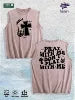 Religious Slogan Printed Washed Vest US Local Warehouse 3 Colors Cotton Breathable Trendy Top