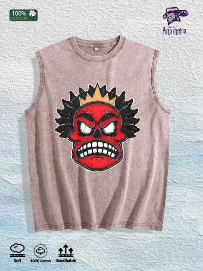 Antihero Crown Skull Tank Top 100% Cotton US Warehouse 7 Colors