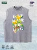 Don't Blame the Drug" Graphic Washed Vest US Warehouse 3 Colors Cotton Tank