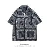 Fashion 2022 Wholesale Shirts for Men Streetstyle Mens Wear Paisley Design Sublimation Shirts