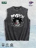 FlyRich Cartoon Graphic Washed Vest US Warehouse 3 Colors Cotton Tank