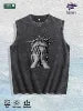 Liberty Covered Eyes Graphic Washed Vest US Warehouse 3 Colors Cotton Tank