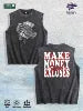 Make Money Not Excuses Graphic Washed Vest US Warehouse 3 Colors Cotton Tank