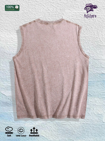 Antihero Self - Improvement Graphic Tank Top 100% Cotton US Warehouse 7 Colors