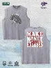 Make Money Not Excuses Graphic Washed Vest US Warehouse 3 Colors Cotton Tank