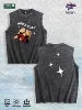 IN GLOCK WE TRUST Printed Washed Vest US Local Warehouse 3 Colors Cotton Breathable Trendy Top