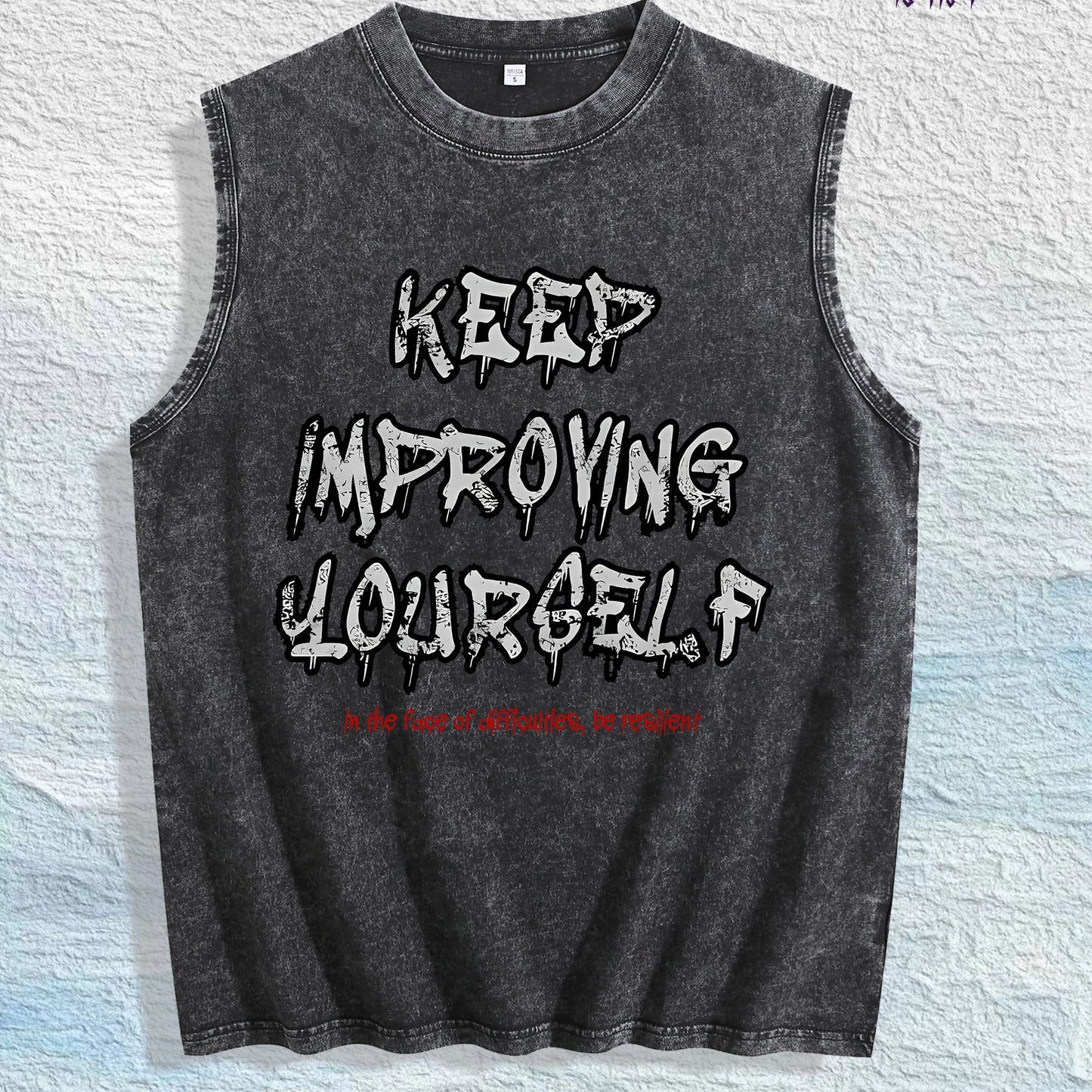 Antihero Self - Improvement Graphic Tank Top 100% Cotton US Warehouse 7 Colors