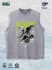 Forlorn Heart Graphic Washed Vest US Warehouse 3 Colors Cotton Tank