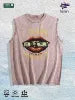 I WANT MONEY Graphic Washed Vest US Warehouse 3 Colors Cotton Tank