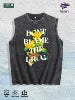 Don't Blame the Drug" Graphic Washed Vest US Warehouse 3 Colors Cotton Tank