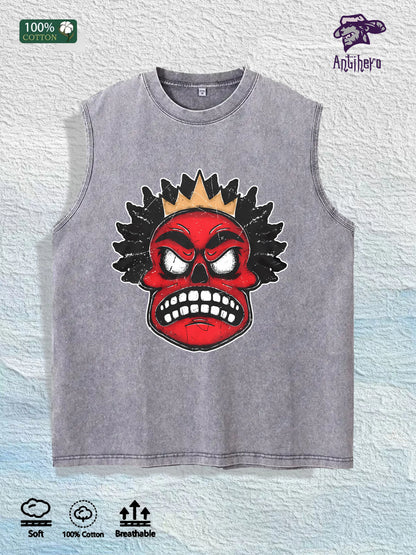 Antihero Crown Skull Tank Top 100% Cotton US Warehouse 7 Colors