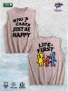 Life First Graphic Washed Vest US Warehouse 3 Colors Cotton Tank