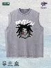 FlyRich Cartoon Graphic Washed Vest US Warehouse 3 Colors Cotton Tank