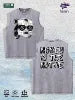 MONEY IS the MOTIVE Printed Washed Vest US Local Warehouse 3 Colors Cotton Breathable Trendy Top