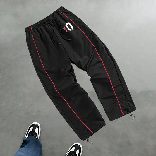 Men's No.10 Printed Sports Pants Fashionable Street Style Casual Drawstring Pants Suitable for Daily Fitness And Commute