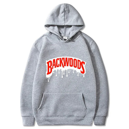 Dripping Backwoods Hoodies Men Fashion Letter Graphic Printed Sweatshirts Women Casual Cool Harajuku Streetwear Hooded Pullovers