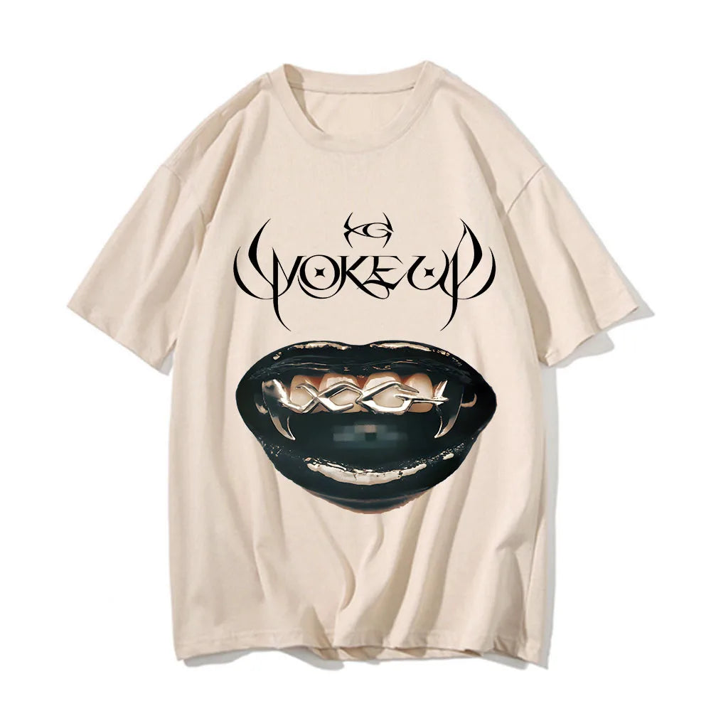Xg Woke Up T-shirts HipHop R&B Pop Girls Band Printing Tee-shirts Women Men New Song Album Graphic Print Tshirts Short Sleeve