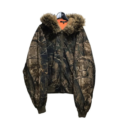 American Retro Rock Gothic Graphic Fur Collar Loose Zipper Sweatshirt Men's Y2K New Harajuku Punk Casual Joker Hoodie Streetwear