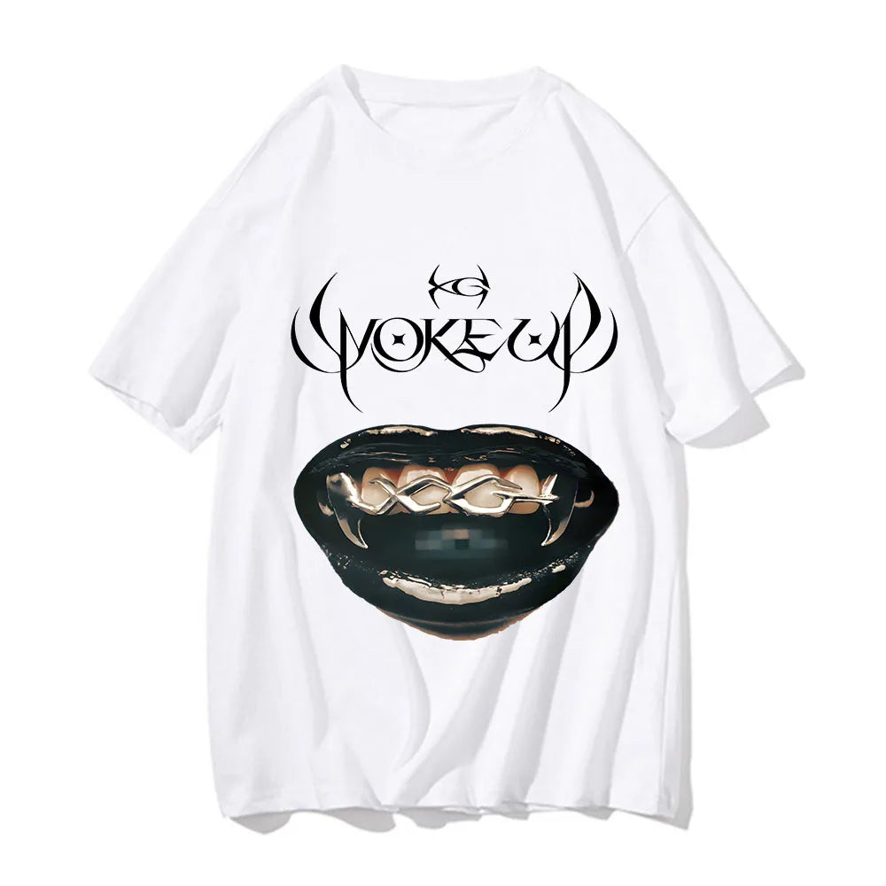 Xg Woke Up T-shirts HipHop R&B Pop Girls Band Printing Tee-shirts Women Men New Song Album Graphic Print Tshirts Short Sleeve