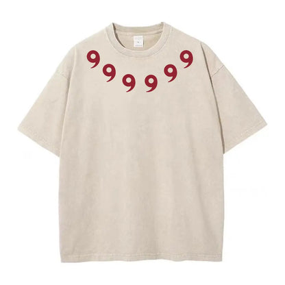 Graphic Print Vintage Washed Tshirt Men Women 100% Cotton Harajuku Streetwear Hip Hop T-Shirt Summer Short Sleeve Top Tee