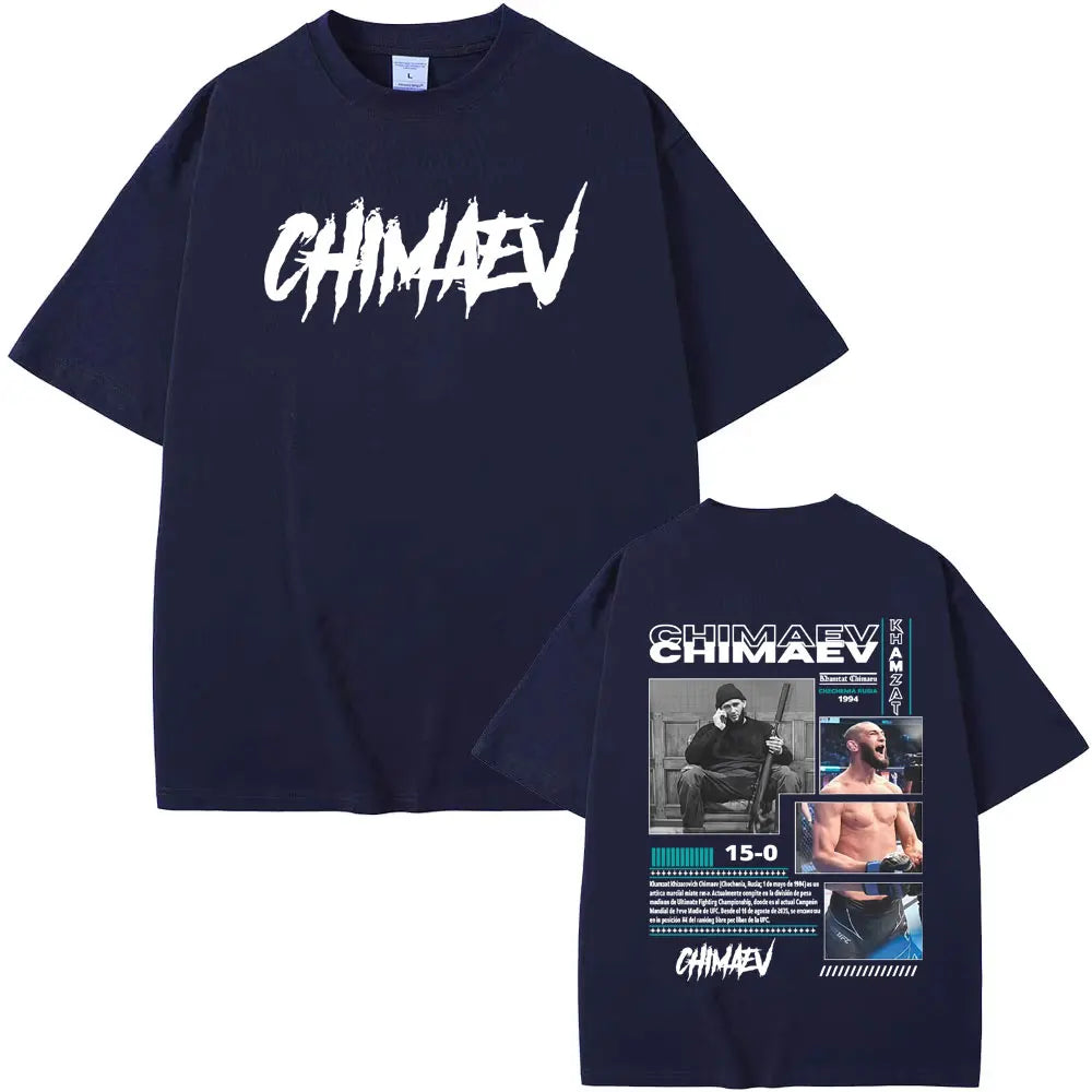 Khamzat Chimaev Graphic Cover T Shirts Men Women Summer Fashion Hip Hop Trending T-shirts High Quality Oversized Comfort T-shirt