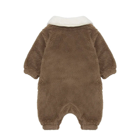 Baby Clothes Autumn And Winter Jumpsuits Fleece Cotton Warmth Newborn Pajamas Thickened Comfortable Homewear Children's Clothing