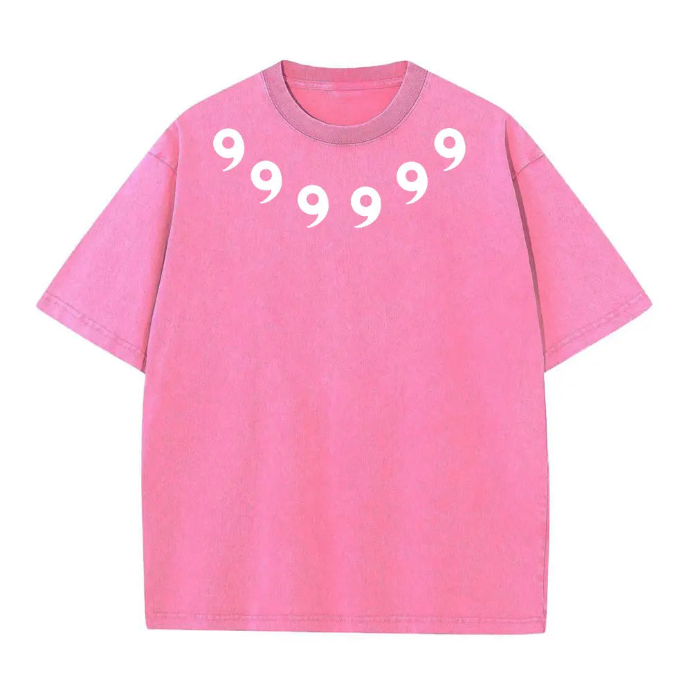 Graphic Print Vintage Washed Tshirt Men Women 100% Cotton Harajuku Streetwear Hip Hop T-Shirt Summer Short Sleeve Top Tee