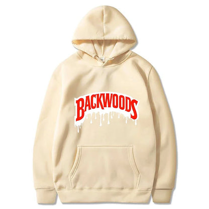 Dripping Backwoods Hoodies Men Fashion Letter Graphic Printed Sweatshirts Women Casual Cool Harajuku Streetwear Hooded Pullovers