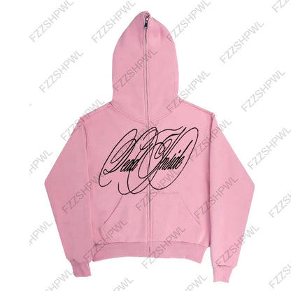 Unisex Hip Hop Oversized Y2K Hooded sweatshirt Punk Harajuku Letter Print Casual Hoodie sweatshirt Rock Goth Streetwear Pullover