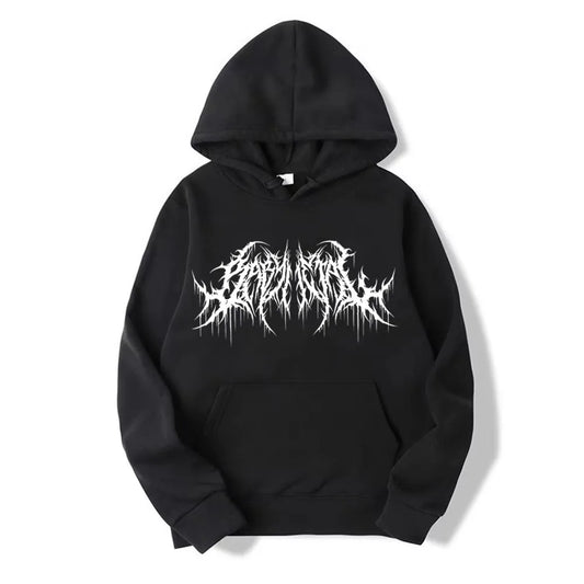‌Men's hoodie, graphic streetwear for men, hip-hop style, gothic long-sleeve pullover for spring and autumn WK020