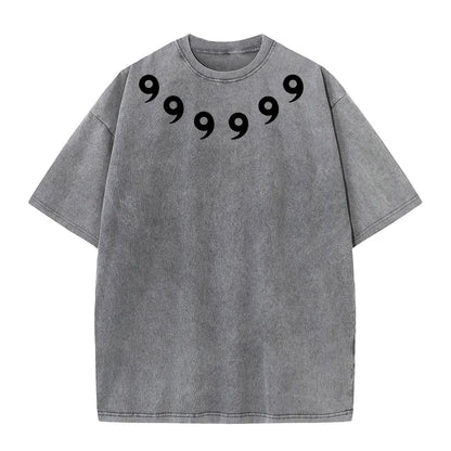 Graphic Print Vintage Washed Tshirt Men Women 100% Cotton Harajuku Streetwear Hip Hop T-Shirt Summer Short Sleeve Top Tee