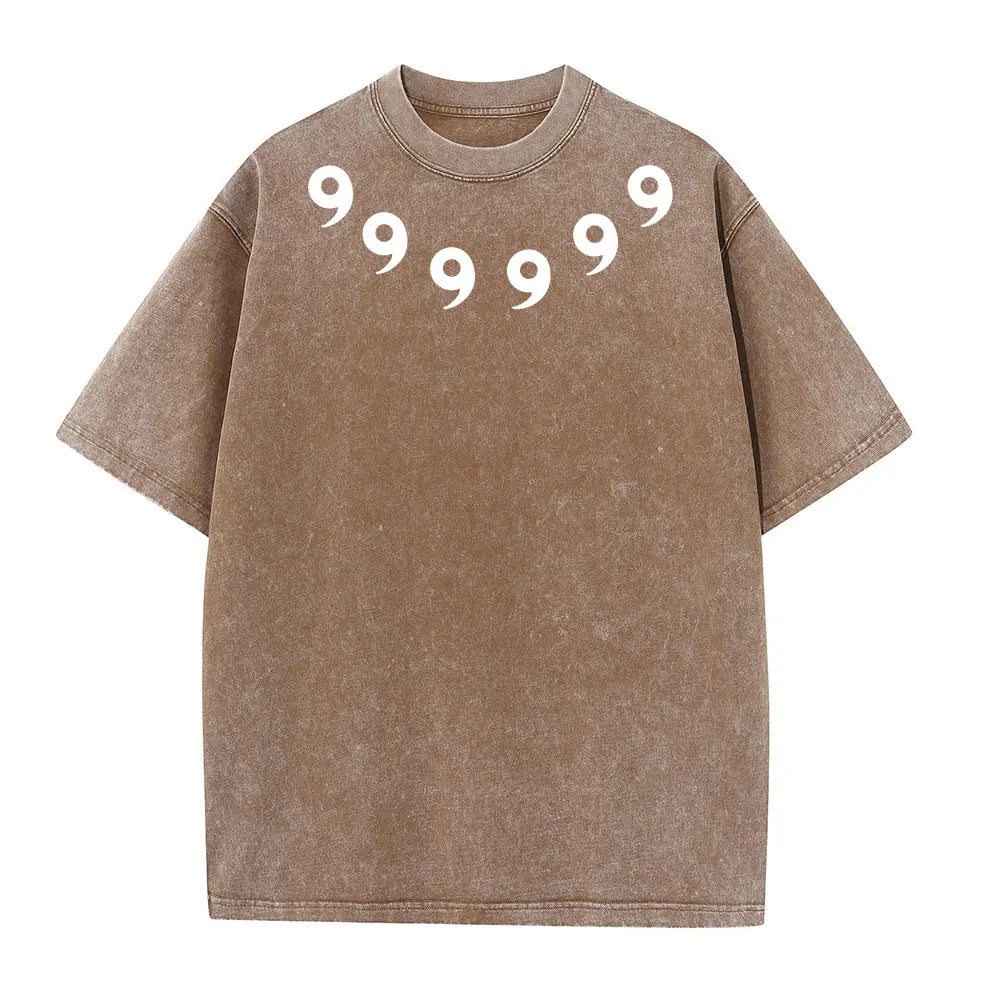 Graphic Print Vintage Washed Tshirt Men Women 100% Cotton Harajuku Streetwear Hip Hop T-Shirt Summer Short Sleeve Top Tee