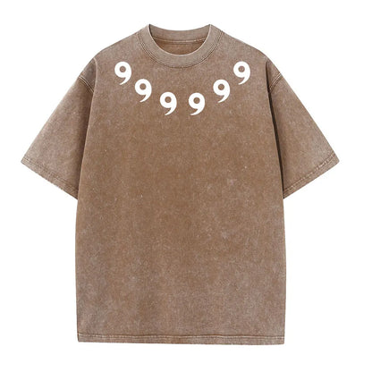 Graphic Print Vintage Washed Tshirt Men Women 100% Cotton Harajuku Streetwear Hip Hop T-Shirt Summer Short Sleeve Top Tee