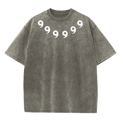 Graphic Print Vintage Washed Tshirt Men Women 100% Cotton Harajuku Streetwear Hip Hop T-Shirt Summer Short Sleeve Top Tee