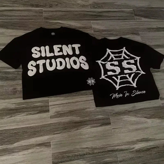 Graphic T-shirt Men Women Vintage Top Hip Hop Streetwear Oversized Tshirt Short Sleeve Casual Clothing Summer Fashion Trendy Tee