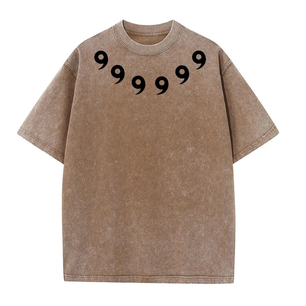 Graphic Print Vintage Washed Tshirt Men Women 100% Cotton Harajuku Streetwear Hip Hop T-Shirt Summer Short Sleeve Top Tee