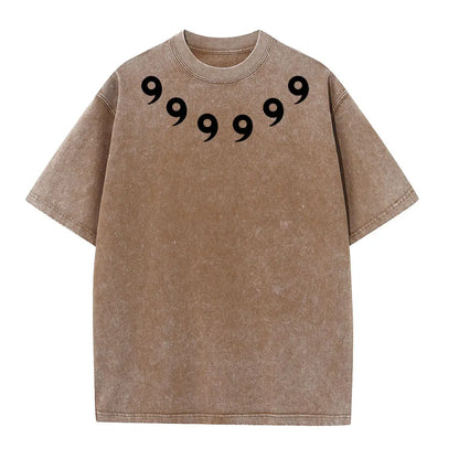 Graphic Print Vintage Washed Tshirt Men Women 100% Cotton Harajuku Streetwear Hip Hop T-Shirt Summer Short Sleeve Top Tee