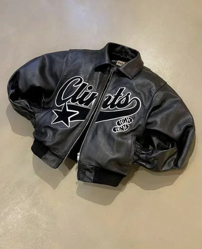 American Retro Jacket Y2K Clothes Men Women Hip Hop Letter Stitching Embroidery Washed Oversized Jackets Casual Coats Streetwear
