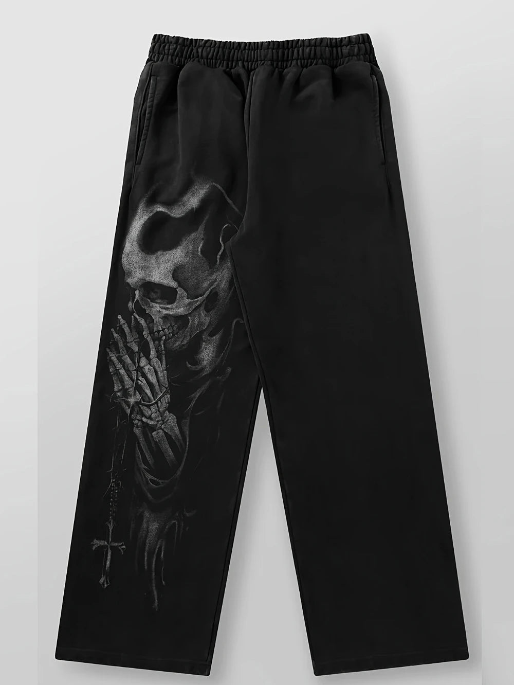 New Men's Outdoor Pants: Stylish wide-leg straight-leg casual athletic trousers, suitable for fitness and running  baggy pants
