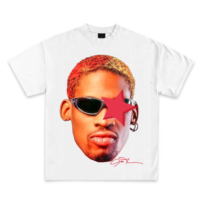 Pop Culture Vintage Graphic T-Shirt Collection American Rap Basketball Streetwear Hip-Hop Y2K Top Premium Qua Men Clothing Short