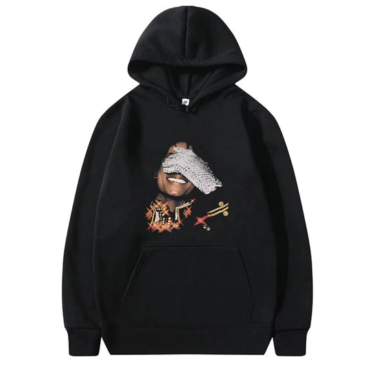 Michael Jackson Face Graphic Hoodies Men Women Classic Vintage Gothic Rock Streetwear Unisex Hip Hop Oversized Pullovers Hoodies