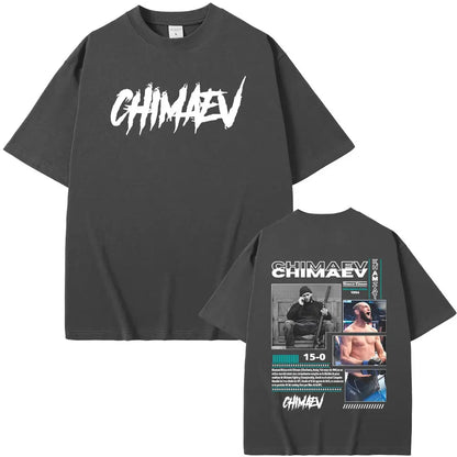 Khamzat Chimaev Graphic Cover T Shirts Men Women Summer Fashion Hip Hop Trending T-shirts High Quality Oversized Comfort T-shirt