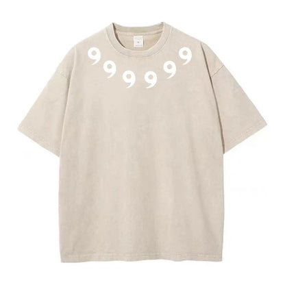 Graphic Print Vintage Washed Tshirt Men Women 100% Cotton Harajuku Streetwear Hip Hop T-Shirt Summer Short Sleeve Top Tee